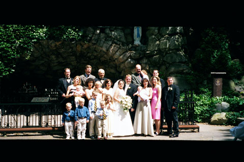 This is our family on June 3, 2000, the day of our daughter Marysarah's wedding.